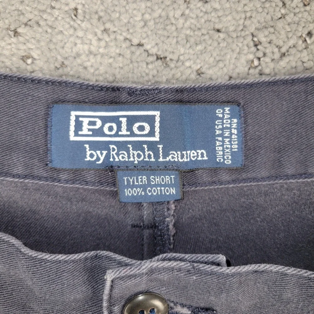 Polo Ralph Lauren Shorts Mens 38 Blue Tyler Short Classic Chino Pleated Preppy